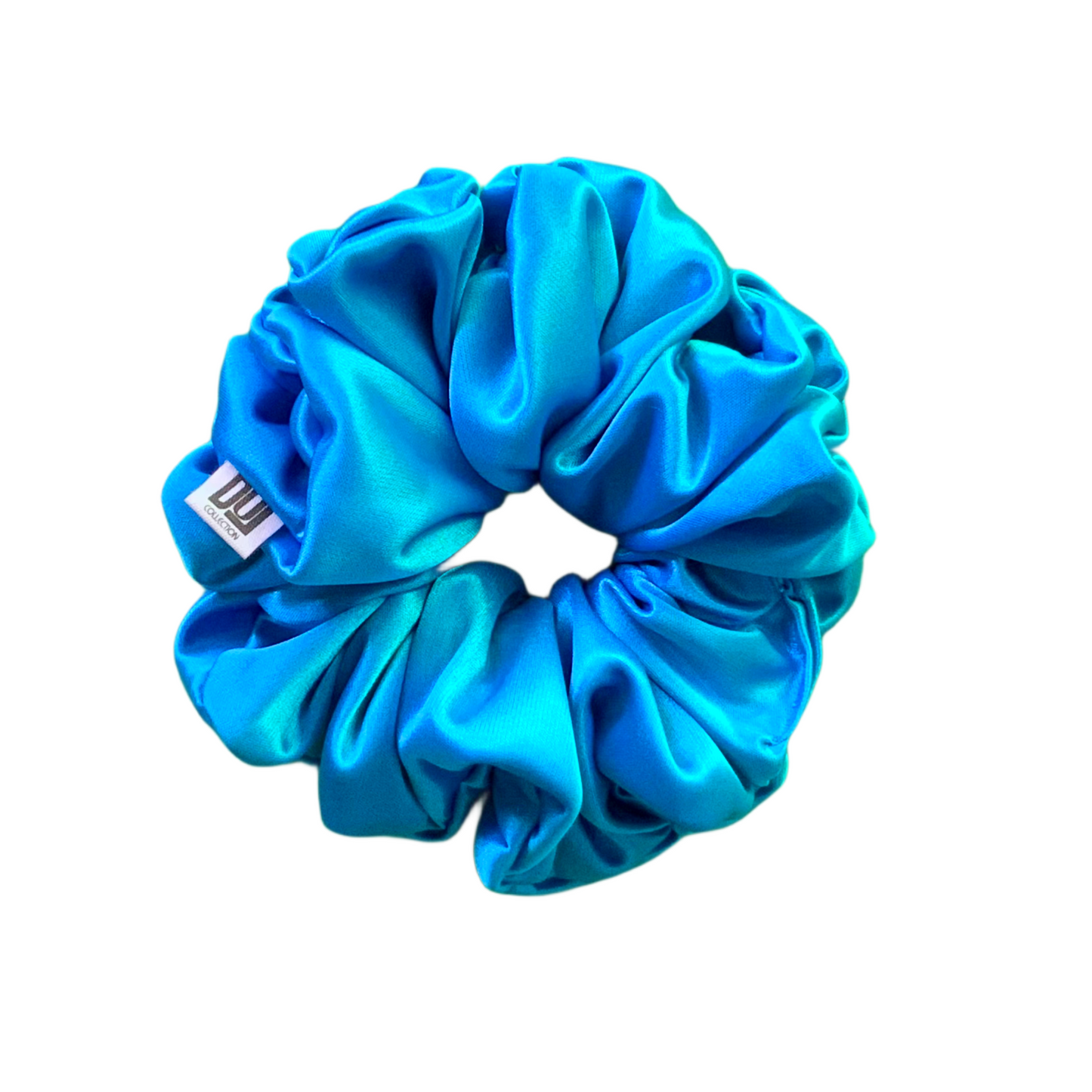 Cobalto Silk Scrunchies