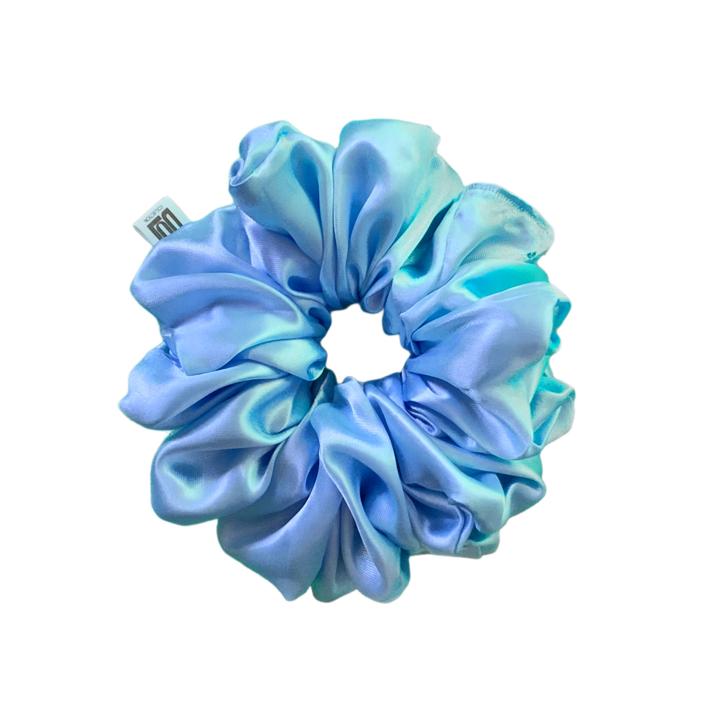 Baby Blue Silk Scrunchies