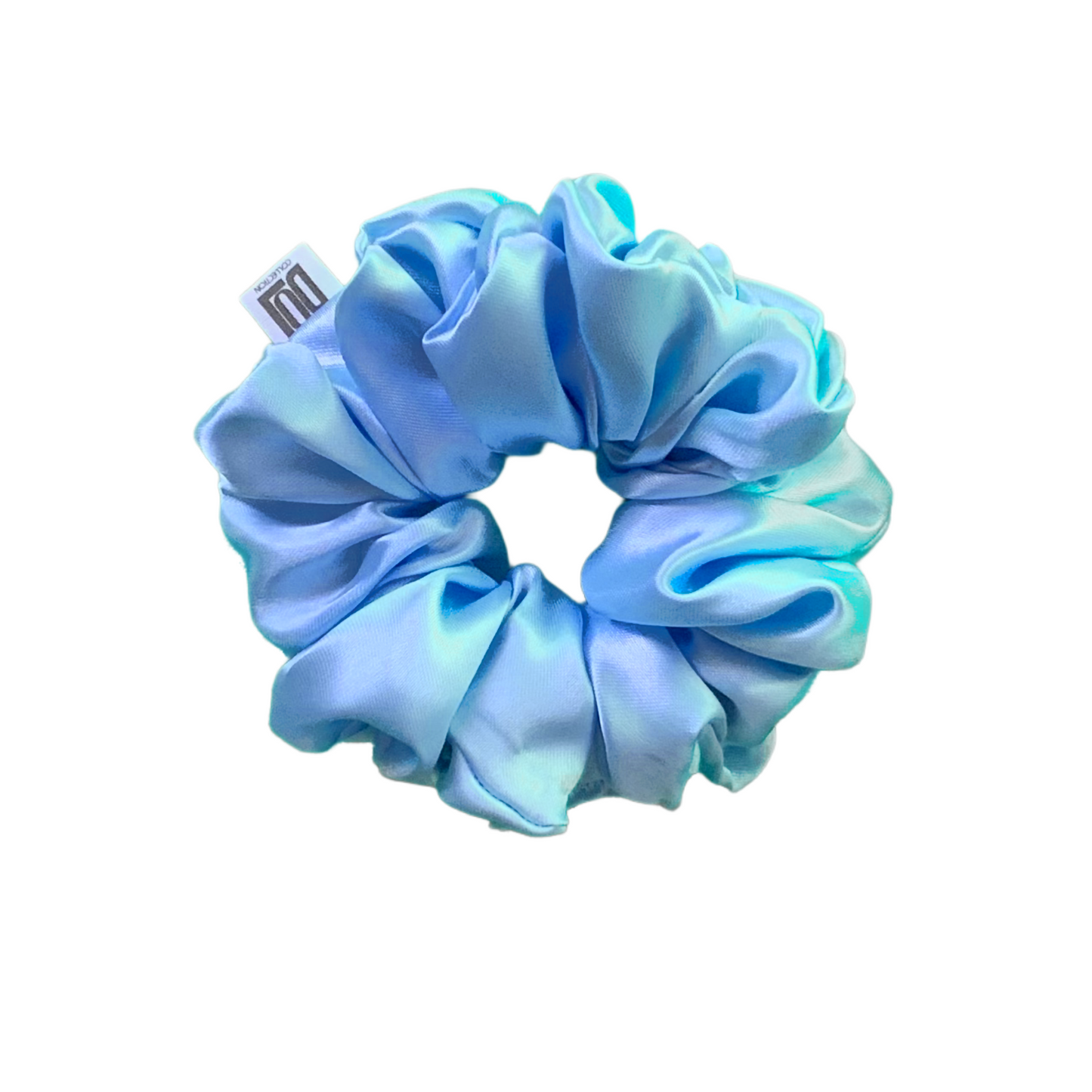 Baby Blue Silk Scrunchies