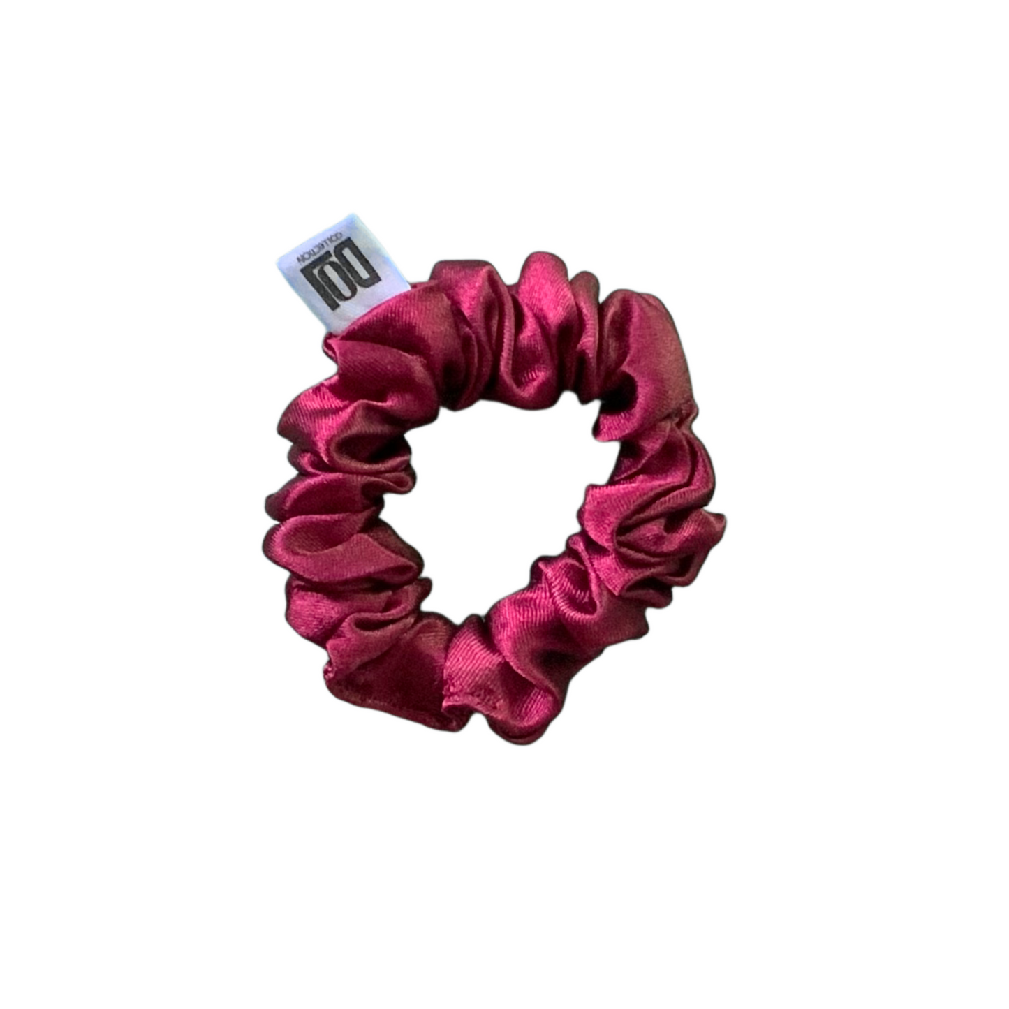 Burgundy Silk Scrunchies