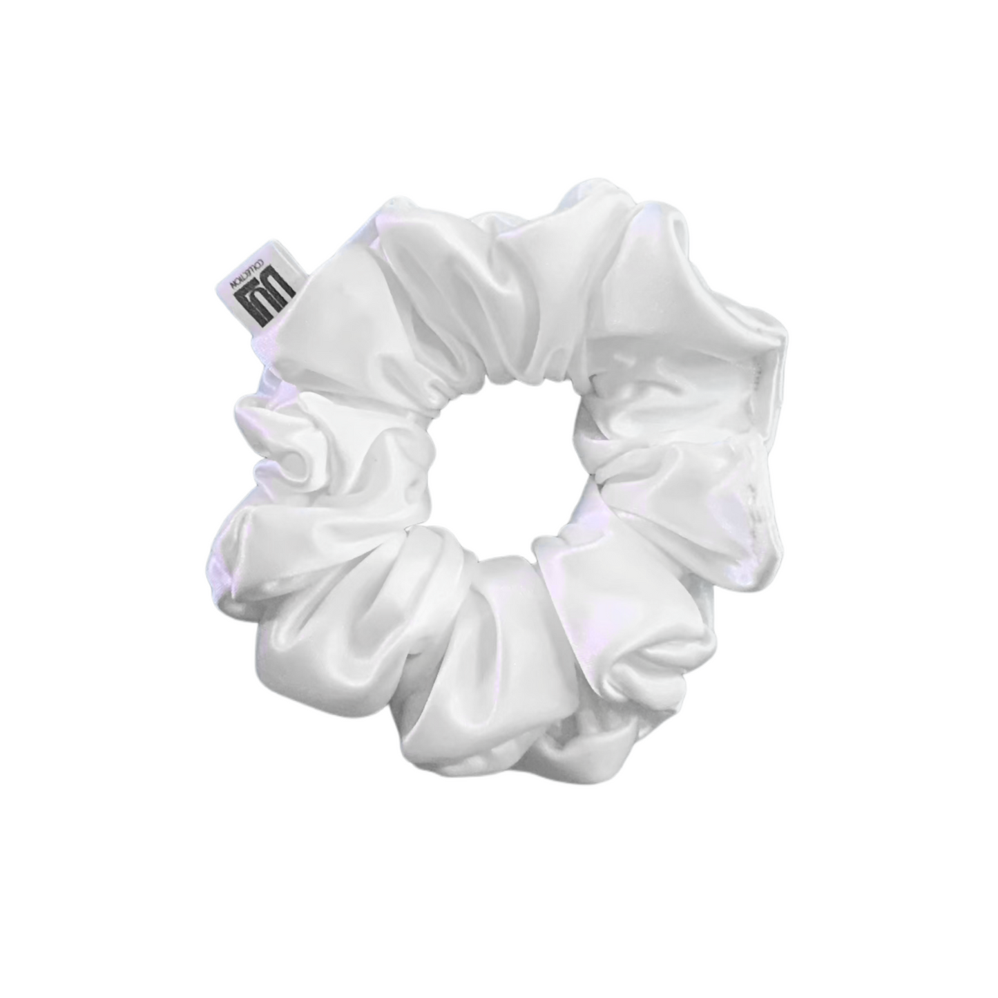 Snow Silk Scrunchies