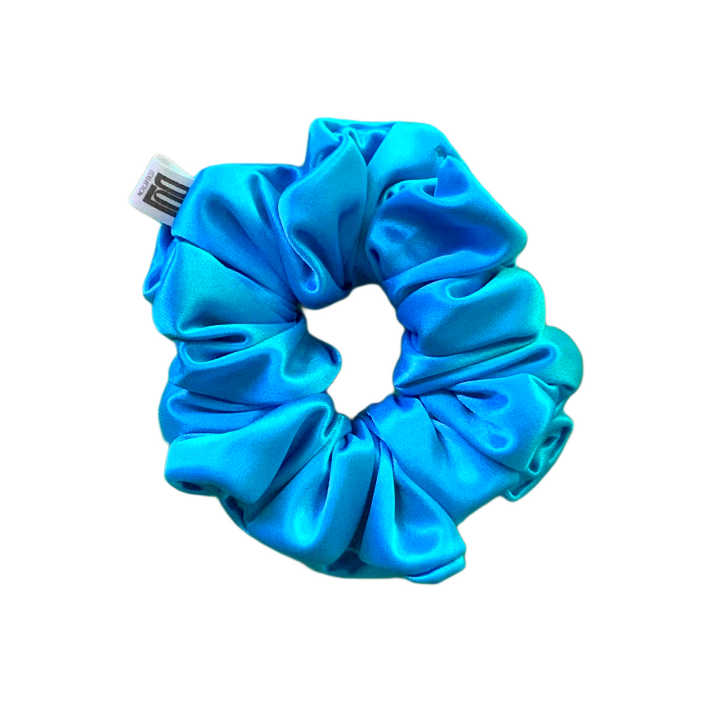 Cobalto Silk Scrunchies