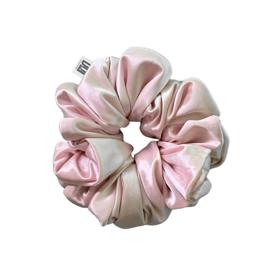 Soft Pink Silk Scrunchies